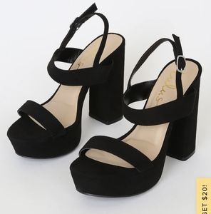 Lulus Suede Platform Heels